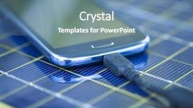  Presentation with solar - Presentation having solar mobile phone chargers background and a  colored foreground