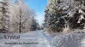  Presentation with new year - Slide deck consisting of solar new year's morning background and a light gray colored foreground