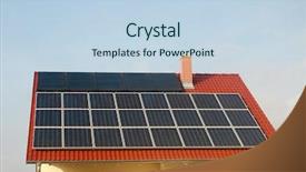  Presentation with solar energy - PPT layouts with solar-panel-and-solar-energy background and a sky blue colored foreground