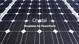  Presentation with solar panel - Presentation design having solar panel background background and a dark gray colored foreground