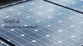  Presentation with fuel cell - Theme having solar panel cell texture close background and a light blue colored foreground