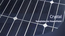  Presentation with solar - Beautiful slide deck featuring solar panel close up backdrop and a tawny brown colored foreground