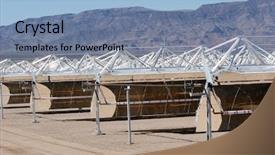  Presentation with alternative energy - Slides having solar panel construction for alternative background and a  colored foreground