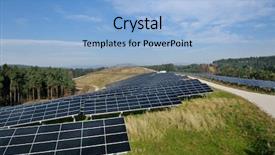  Presentation with renewable energy - PPT theme enhanced with solar panel renewable eco energy background and a  colored foreground