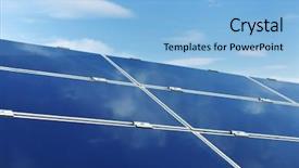 Presentation with free energy - Slides having solar panel renewable eco energy background and a  colored foreground