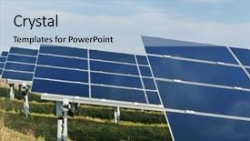  Presentation with energy solar - Colorful slide deck enhanced with solar panel renewable eco energy backdrop and a  colored foreground