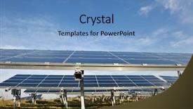  Presentation with free energy - PPT theme featuring solar panel renewable eco energy background and a  colored foreground