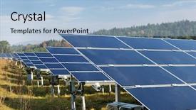  Presentation with free energy - PPT theme with solar panel renewable eco energy background and a  colored foreground