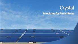  Presentation with solar energy - PPT theme enhanced with solar panel renewable eco energy background and a teal colored foreground