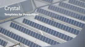  Presentation with solar system - Cool new slide set with solar panel system backdrop and a gray colored foreground