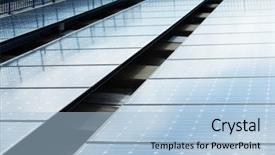  Presentation with fuel cell - Slide deck with fuel cell geneation - solar panel texture background and a light blue colored foreground