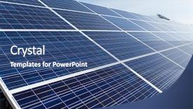  Presentation with free energy - Slides with solar panel texture background and a ocean colored foreground