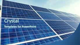  Presentation with free energy - Cool new presentation theme with solar panel backdrop and a  colored foreground