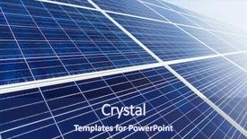  Presentation with solar panel - Slides featuring solar panel background and a ocean colored foreground