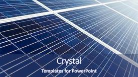  Presentation with solar panel - Amazing presentation having solar panel backdrop and a ocean colored foreground