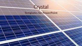  Presentation with solar panel - Cool new presentation design with solar panel backdrop and a  colored foreground
