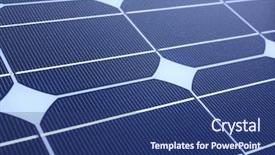  Presentation with solar panel - Slides having solar panel background and a ocean colored foreground