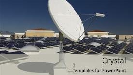  Presentation with solar satellite - Cool new PPT theme with love happy valentines day concept backdrop and a tawny brown colored foreground.