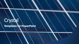  Presentation with solar panels - PPT theme featuring solar panels green eco renewable background and a  colored foreground
