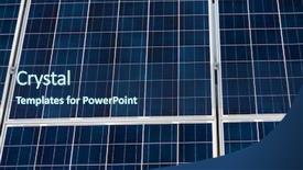  Presentation with solar energy - Slide deck enhanced with solar panels green eco renewable background and a  colored foreground