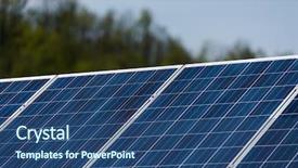  Presentation with solar energy - Beautiful slide deck featuring solar panels green eco renewable backdrop and a  colored foreground