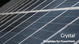  Presentation with solar panels - PPT theme enhanced with solar panels green eco renewable background and a  colored foreground