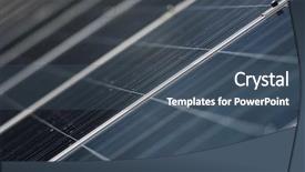  Presentation with plant science - Beautiful PPT theme featuring solar panels green eco renewable backdrop and a  colored foreground