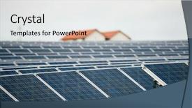  Presentation with energy solar - Beautiful PPT theme featuring a cloudy day obvious backdrop and a white colored foreground