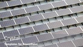  Presentation with solar power - Presentation with solar power panel background and a gray colored foreground
