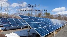  Presentation with solar power - Presentation consisting of solar power plant with blue background and a light blue colored foreground