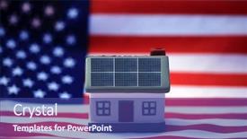  Presentation with solar power - Cool new presentation with solar power roof concept solar backdrop and a ocean colored foreground