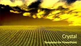  Presentation with solar farm - Slides enhanced with solar farm - field background and a  colored foreground