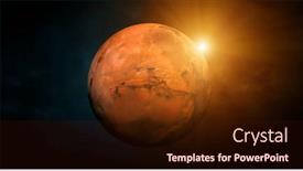 Presentation with planet mars - Slide set with solar-system-mars-planet-near background and a wine colored foreground