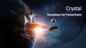  Presentation with game world - Colorful slide deck enhanced with solar system objects - world popular and loved game backdrop and a wine colored foreground