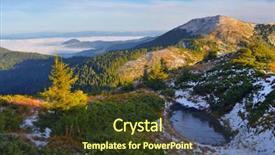  Presentation with lake ice - Theme having solar tracking - autumn landscape in the mountains background and a  colored foreground