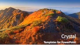  Presentation with solar - Beautiful presentation theme featuring solar tracking - first rays of the sun backdrop and a  colored foreground