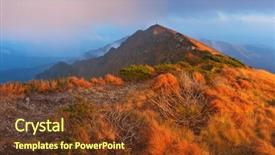  Presentation with solar - Amazing PPT theme having solar tracking - first rays of the sun backdrop and a  colored foreground