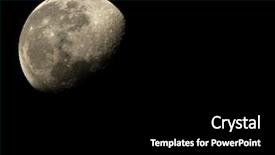  Presentation with moon - Presentation theme featuring solar tracking - moon shot background and a black colored foreground