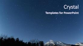  Presentation with starry night - Theme having solar tracking - starry night background and a  colored foreground