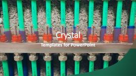  Presentation with pipes - Amazing theme having manifold collector with pipes backdrop and a coral colored foreground