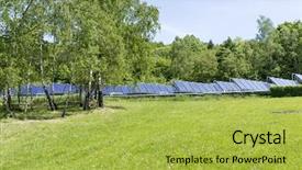  Presentation with solar water - PPT layouts featuring solar water heaters on green background and a  colored foreground