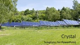  Presentation with solar water - Slide deck consisting of  background and a  colored foreground