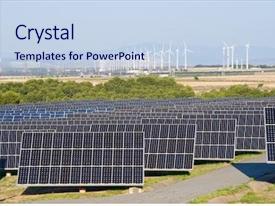 Solar Wind Farm Windmills And Photovoltaic Panels PPT template 55 ...