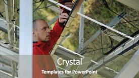  Presentation with solar energy - Presentation having solarcell buisness - business man engineer using laptop background and a gray colored foreground