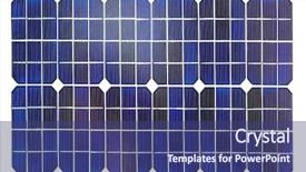  Presentation with white cells - Colorful PPT theme enhanced with solarcell buisness - photovoltaic cells of a solar backdrop and a ocean colored foreground