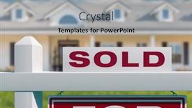  Presentation with estate - Theme featuring sold-for-sale-real-estate background and a light gray colored foreground