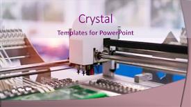  Presentation with soldering - Presentation with solder - pcb board soldering iron tips background and a sky blue colored foreground