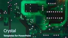  Presentation with solder - Presentation having solder wave - green computer board good background and a  colored foreground