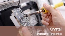  Presentation with soldering - Amazing presentation theme having soldering iron in service center backdrop and a  colored foreground