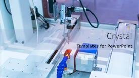  Presentation with soldering - Colorful presentation enhanced with soldering-iron-tips-of-automated backdrop and a light blue colored foreground